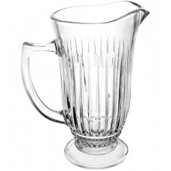 Jogo De Jarra 1l Com 6 Copos 300ml De Vidro Deli Diamante